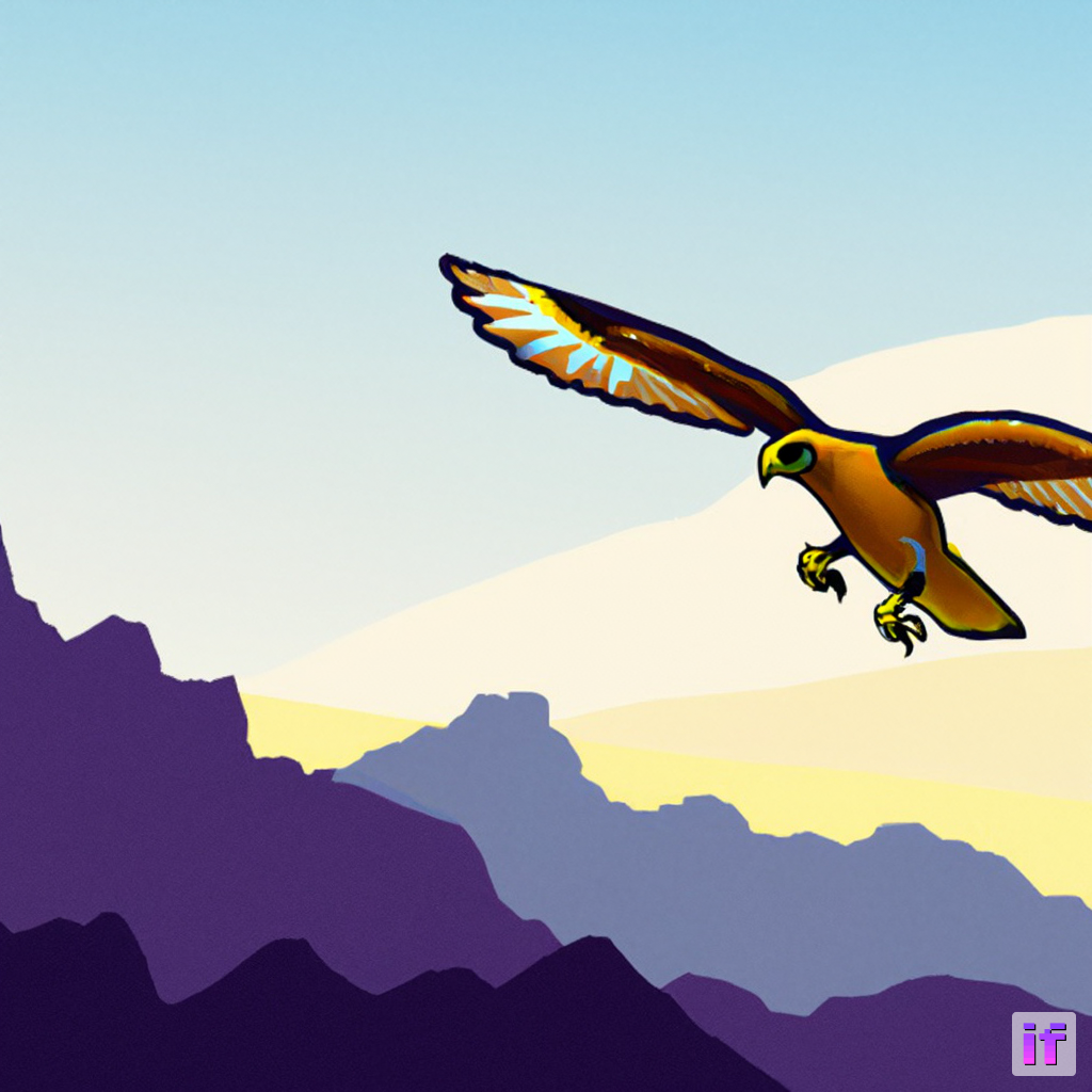Hawk prompt 100 steps