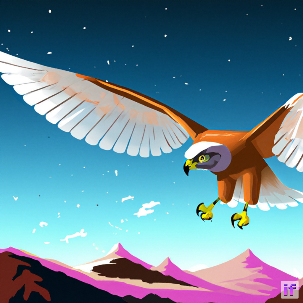 Hawk prompt 50 steps